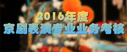 草我尿尿视频大鸡巴国家京剧院2016年度京剧表演专业业务考...